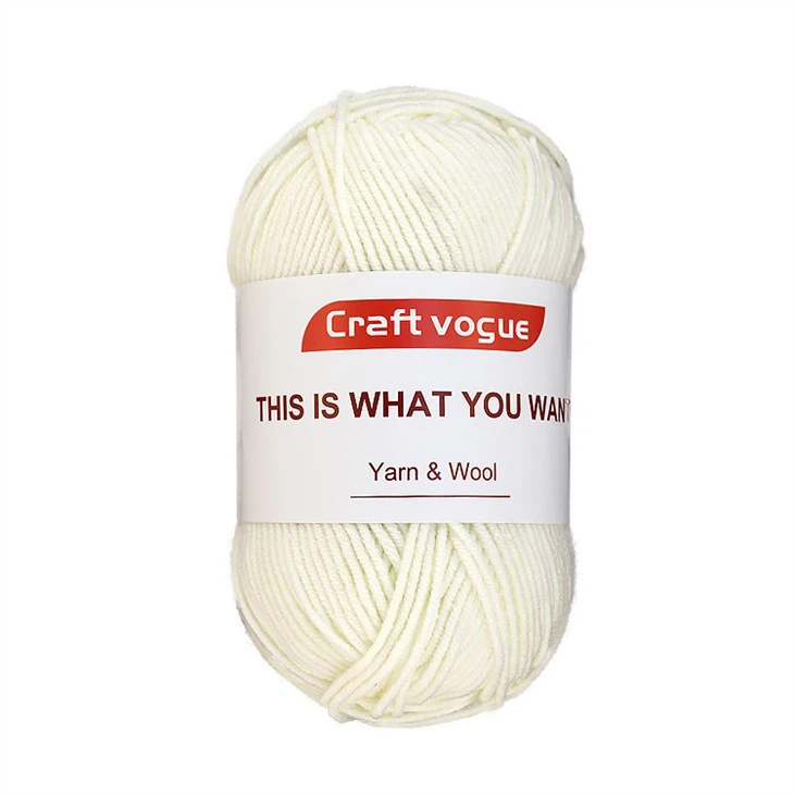 Worsted Cotton Acrylic Blended Yarn